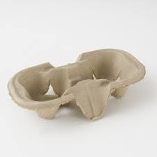 2 Cup Carrier Moulded Pulp