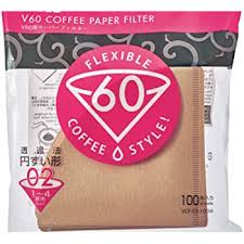 Hario V60 Paper Filters 02 Drippers 100 Sheets Unbleached