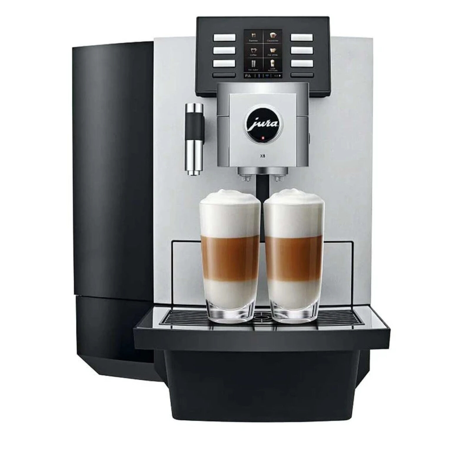 Jura X8 Bean to Cup Espresso Coffee Machine Tapside