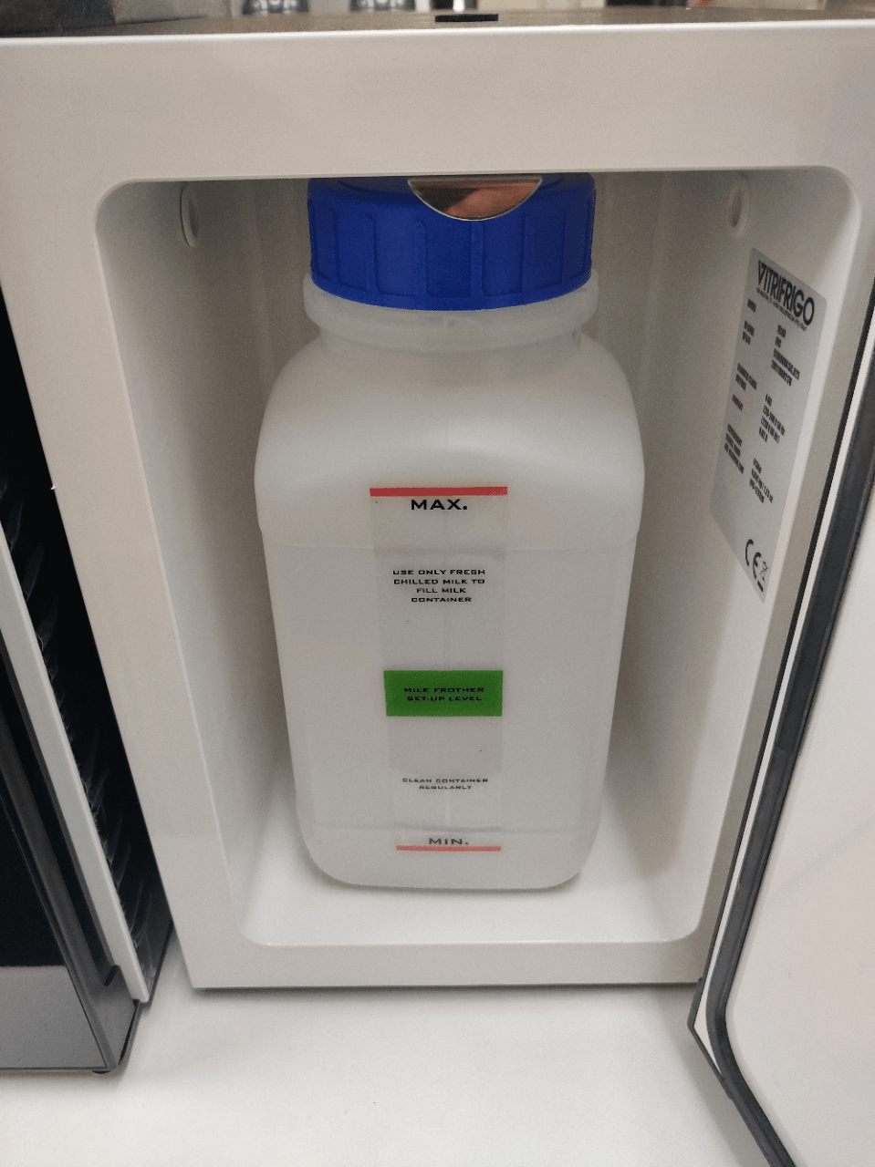 2.5L Milk Container (For Fracino Fridge) - Tapside Scotland, UK